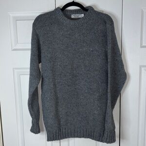 Classic Gray Crewneck Sweater for Men